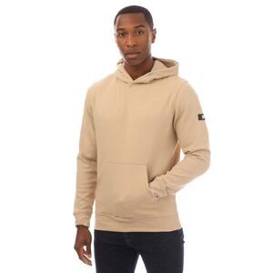 Duck and Cover Mens Hannings Graphic Hoodie / Stone